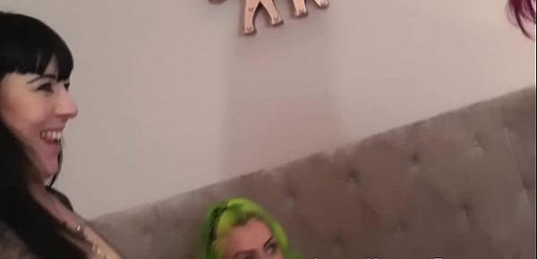  British lesbian group eat out and toy